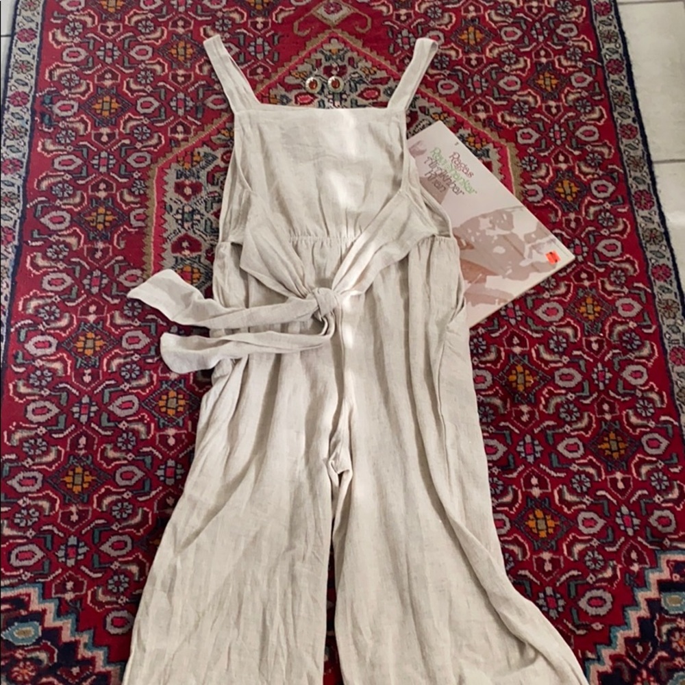 NWT Minimalist Tan Jumpsuit Romper - Picture 4 of 6